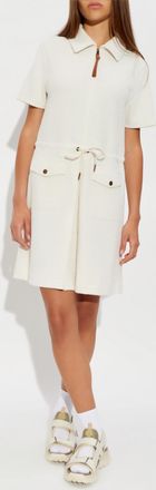 Moncler Dress With Pockets, Womens, Cream