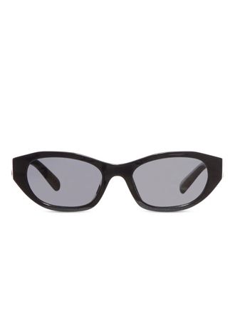 Miu Miu Eyewear Occhiali da sole ovali - Nero