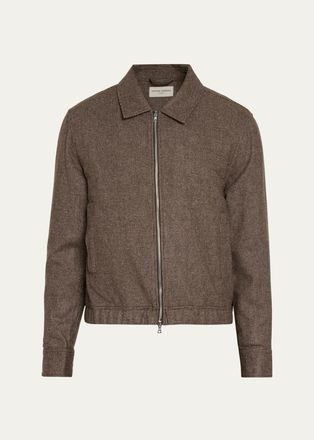 Officine G&eacute;n&eacute;rale Mens Houndstooth Wool Jacket
