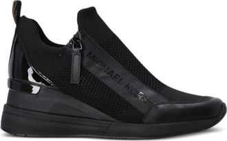 Michael Kors Willis wedge trainer - women - Other fibres - 10 - Black