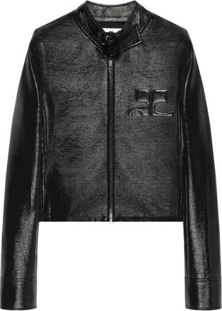 Courr&egrave;ges City Vinyl Jacket - - Jackets - Donna - Nero - S