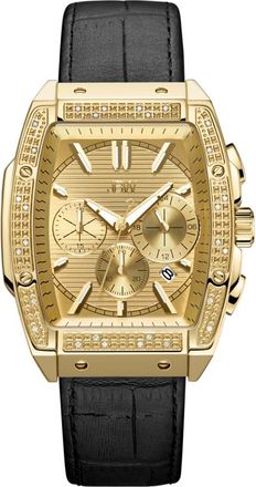 JBW Echelon Quartz Diamond Gold Dial Mens Watch J6379E