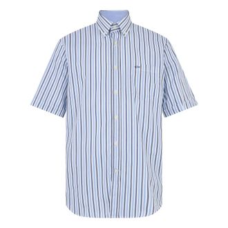 Paul & Shark Heren T-shirt met Logo - Heren - Korte mouwen Overhemden - Blauw - M - Katoen - Overhemden
