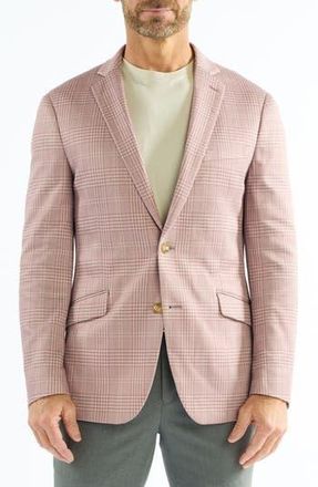 The Savile Row Company Plaid Knit Sport Coat in Berry at Nordstrom Rack, Size 38Regular