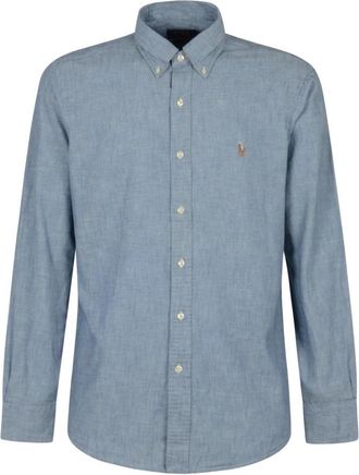 Polo Ralph Lauren Klassieke Sportoverhemd Collectie - Heren - Casual Overhemden - Blauw - S - Katoen - Overhemden