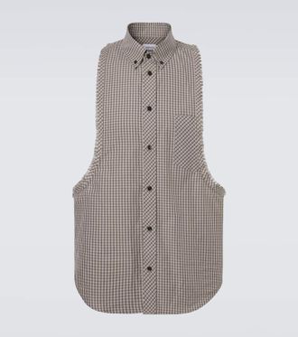 Versace Checked cotton shirt