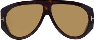 Tom Ford Bronson Green Pilot Mens Sunglasses FT1044 52N 60