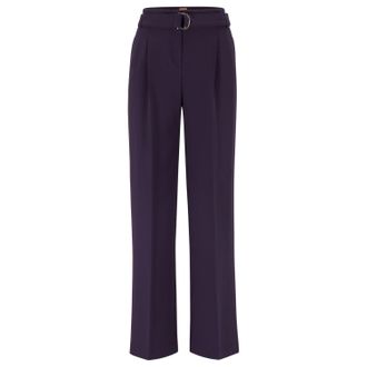 HUGO BOSS Dames/Dames Tapiana Relaxed Fit Broek (Paars)