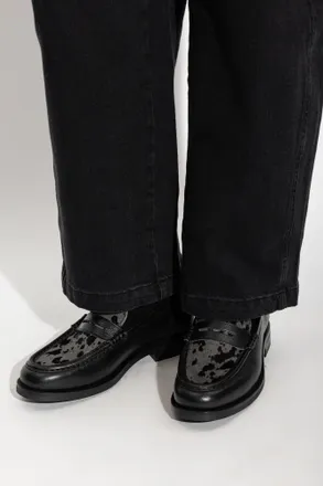 AllSaints Leather Loafers, Mens, Black