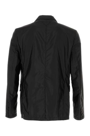 Prada Mens Black Re-Nylon Blazer Nero Poliammidericiclata Giacche E Gilet