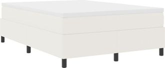 vidaXL Vidaxl - Box Spring Bed Cream and White 203 x 140 x 60 cm