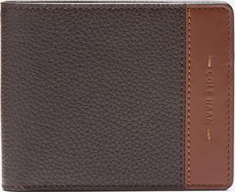 Cole Haan Mens Triboro Leather Wallet - Brown