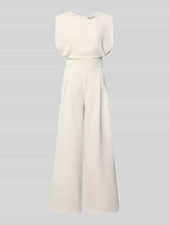 Rinascimento Rinascimento Regular Fit Jumpsuit mit Rundhalsausschnitt in Weiss, Gr&ouml;&szlig;e XL