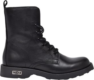 Cult Schoenen, Dames, Zwart, 38 EU, Leer, Anfibio Boot
