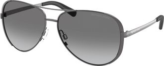 Michael Kors Chelsea Grey Gradient Pilot Ladies Sunglasses MK5004 101311 59