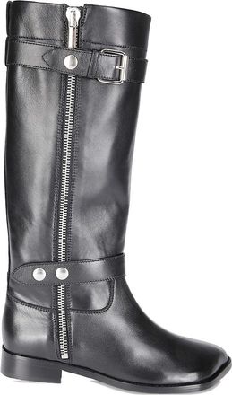 Niccol&ograve; Pasqualetti Obliqua Zip Buckle Boots