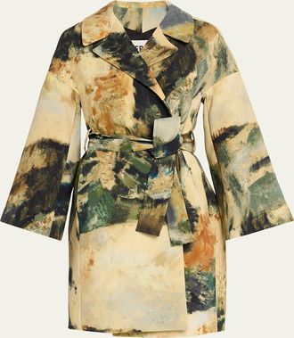 Libertine - Libertine Modernist Lands Silk Vienna Wrap Coat
