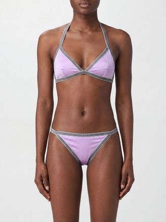 Versace Top bikini a triangolo con iconica stampa Greca