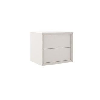 Saniclass Prime Core Wastafelonderkast - 60x55x45cm - 2 lades - push to open - MDF - mat cotton (beige)