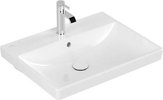 Villeroy & Boch Avento meubelwastafel - 60x47cm - 1 kraangat met overloop wit