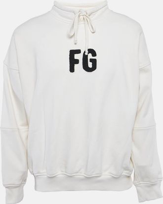 Fear of God Sixth Collection Beige Cotton Mock Neck Sweatshirt