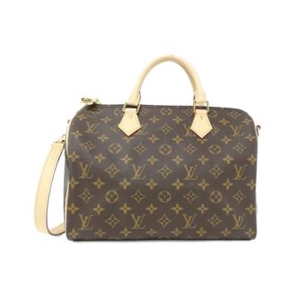 Louis Vuitton Marron Coated Canvas Boston Bag (Pre-Owned)