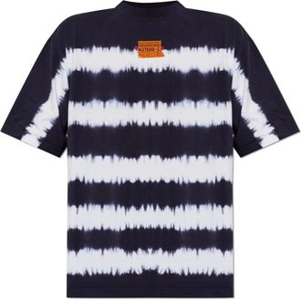 Balenciaga Taped and Dyed Medium Fit T-shirt - Heren - T-shirts - Blauw - XL - Katoen - Tops
