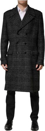 Dolce & Gabbana Coats - Heren - Mantel - Grijs - XL - Jassen