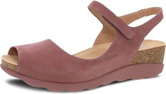 Dansko Womens Marcy Sandal In Rose Milled Nubuck