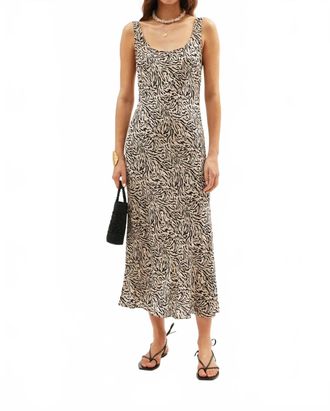 Rixo Bondi Dress In Sun Leo Tan
