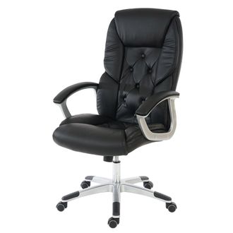 Hhg Hhg - Nunca Usado] Silla De Oficina Profesional L42 Xxl, Silla Giratoria De Direcci&oacute;n, 150 Kg De Capacidad De Carga Imitaci&oacute;n Cuero, Negro