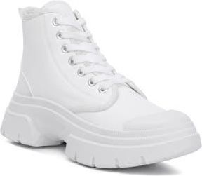 London Rag Roxane Chunky Combat Boot in White at Nordstrom Rack, Size 8