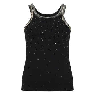 Pinko Pinko, Dames, Tops, Zwart, Maat: S Katoen