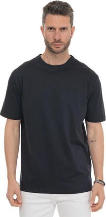 Kiton T-shirt met korte mouwen en ronde hals - Heren - T-shirts - Blauw - XL - Katoen - Tops