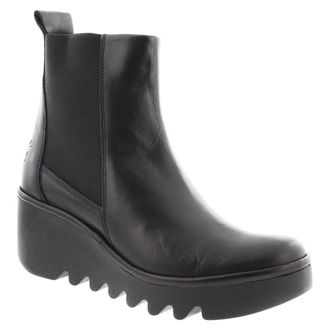 FLY London BAGU233FLY Leather Womens Ankle Boots - Black - Size:UK 7