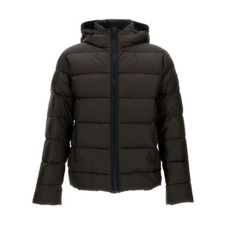 Fay Winter Jackets, male, Brown, S, DB Front Piuma Cappuccio