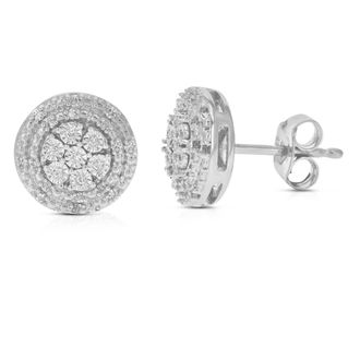 Vir Jewels 1/6 cttw Lab Grown Diamond Composite Earrings in Sterling Silver With Push Backs For Women
