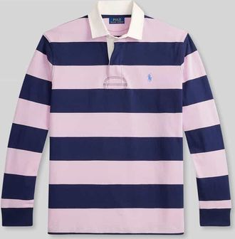 Polo Ralph Lauren Regular Fit Sweatshirt aus reiner Baumwolle Modell LS RUGBY M3 in Rosa, Gr&ouml;&szlig;e XXL