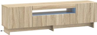 vidaXL Mueble De Tv Led Roble Sonoma Madera De Ingenier&iacute;a Vidaxl