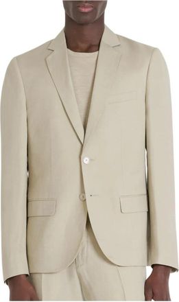 Antony Morato Regular fit jas in zandstijl - Heren - Blazers - Beige - 2XL - Linnen - Jassen