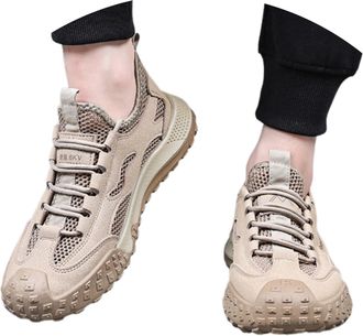 Generic Mens Trainers for Sport Air Mesh Slip On Walking Shoe Lightweight and Breathable Water Shoes Trail Running Non-Slip Unisex Wide Barefoot Tennis Sports