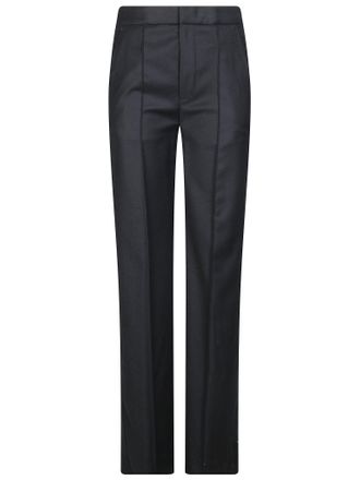 Dondup Amaya Stretch Flannel High-Waist Wide-Leg Pants