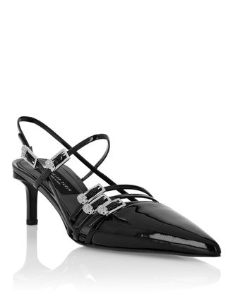Philipp Plein Multi-Strap Mid-Heel Slingbacks 5