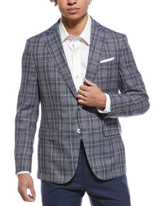 HUGO BOSS Hutson Wool & Linen-Blend Blazer