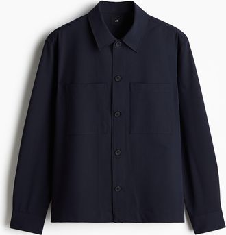 H&M Overshirt in Regular Fit - Blue