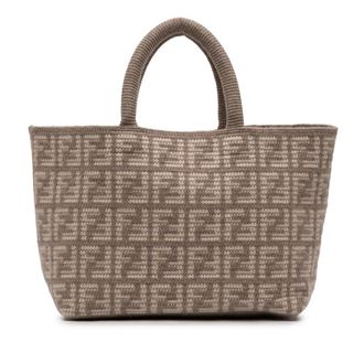Fendi Pre-owned Fendi Large Zucca Cashmere Shopper Tote Ladies IF8OMGV817NCTUR7