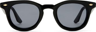 AIRE Aperture 45mm Round Sunglasses in Black /Smoke Mono at Nordstrom