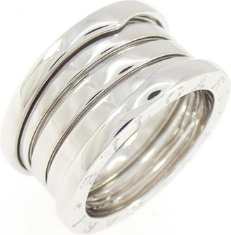 Bulgari Silver White Gold (18K) Band Ring (Pre-Owned)