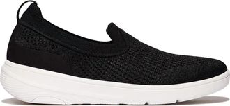 FitFlop Womens Super-Q Knit Slip-On In Black