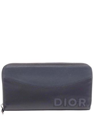 Dior Leather Logo Round Long Wallet (Authentic Pre-Loved)
